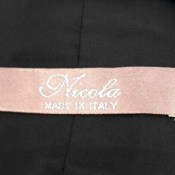 Vtg 80's Nicola Blue Striped Boyfriend Single Breasted Button Down Blazer Sz 12 - Picture 4 of 14